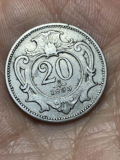 2026年第十二场(总第一百八十一场）外国好品散币场(免佣金) - 流通好品–奥地利帝国1895年20赫勒(奥匈帝国弗朗茨·约瑟夫一世时期)