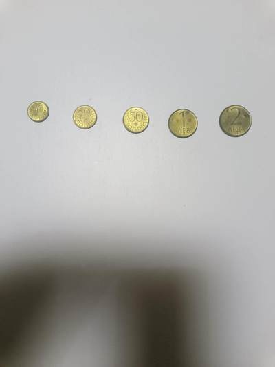 【20260122】非全新纸币和硬币第328场 - 欧洲国家5枚硬币小全套