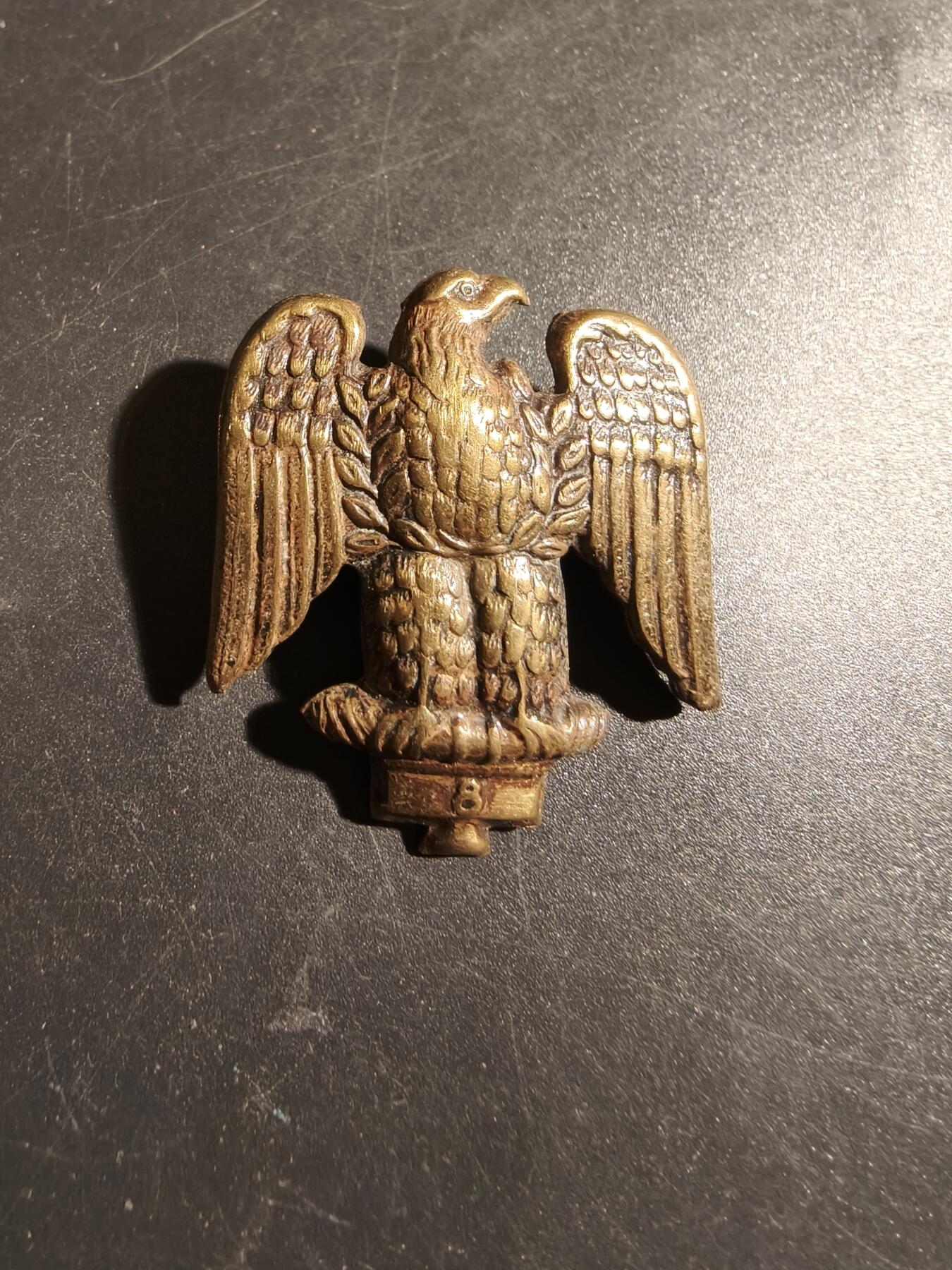 老王徽章第178期 英国陆军皇家爱尔兰燧发枪团帽徽    一战时期