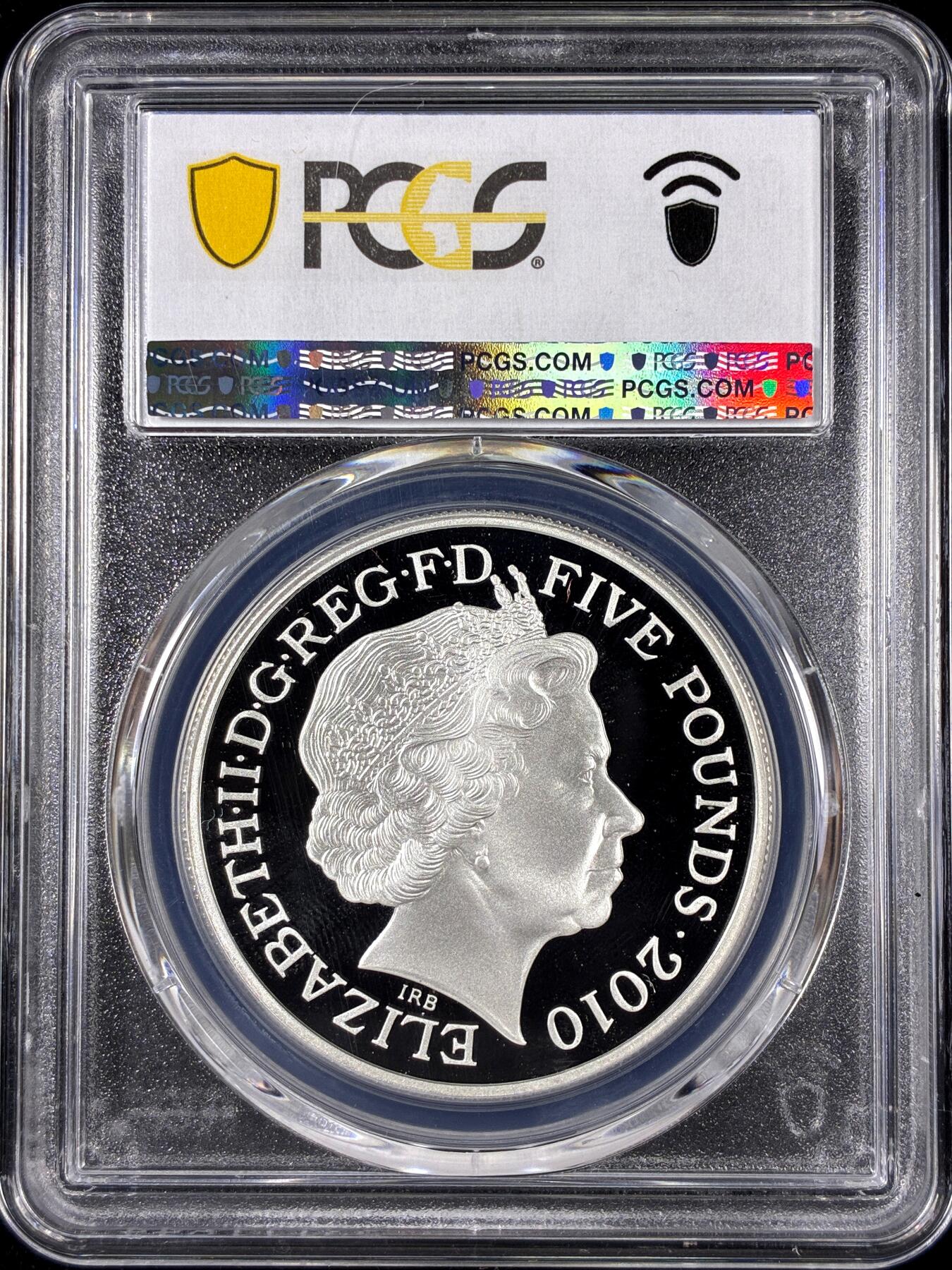 【雨安】【直播拍卖】【第0126期-评级币章】2026-01-24 周六 19:30 [评级现代] Great Britain 英国 5镑 2010年 伦敦奥运会-罗西里湾 PCGS-PR69DCAM 精制币