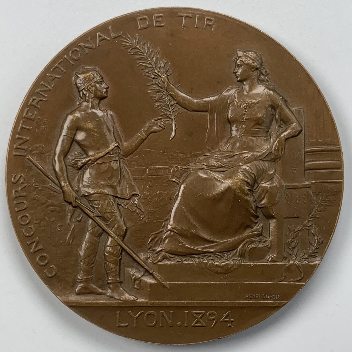 掌中浮雕-藏着的欧洲第050场 1894年法国里昂国际射击节，61mm