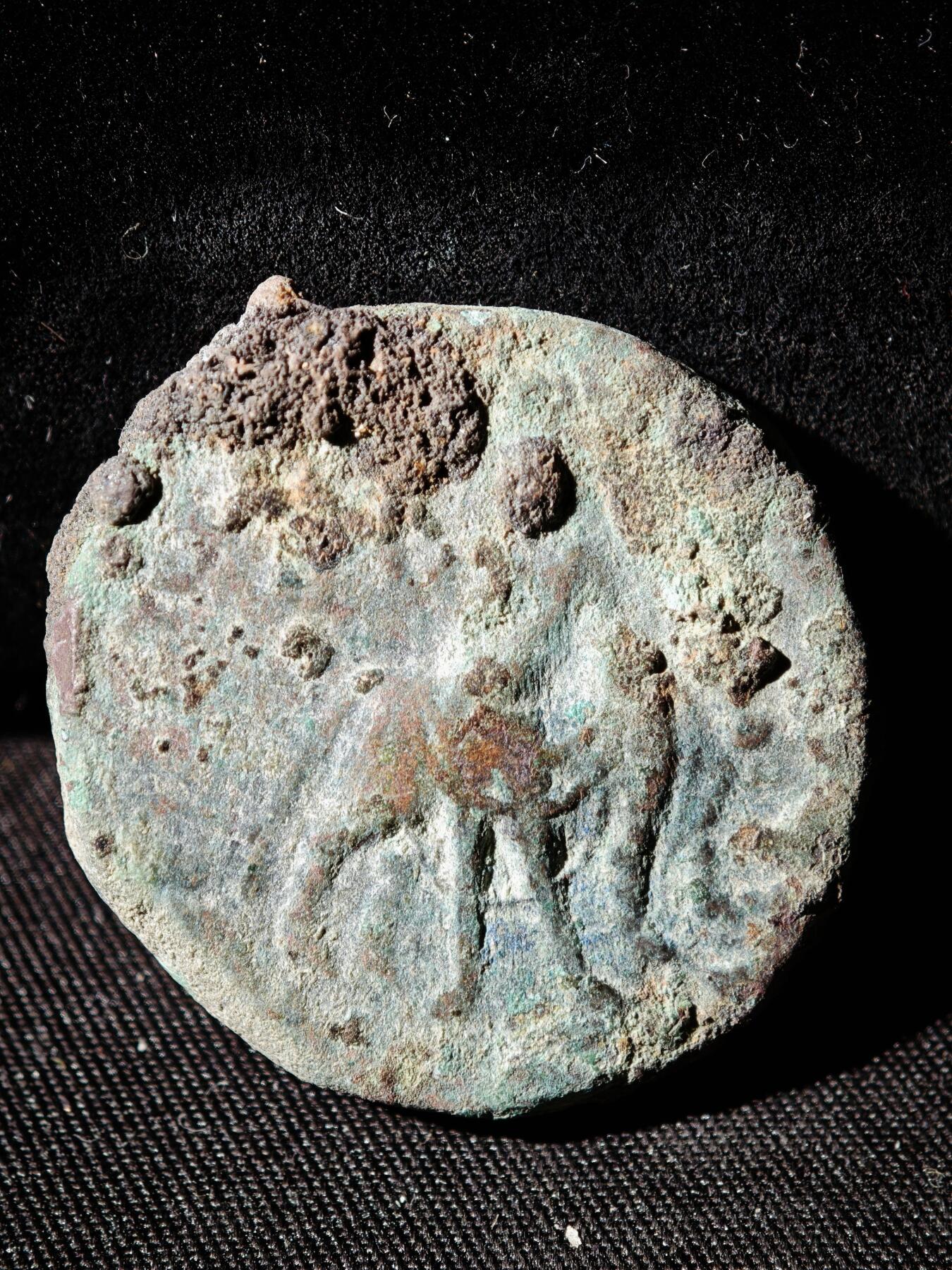 109期新疆红钱粟特钱币丝路钱币专场 贵霜王朝铜币，阎膏珍