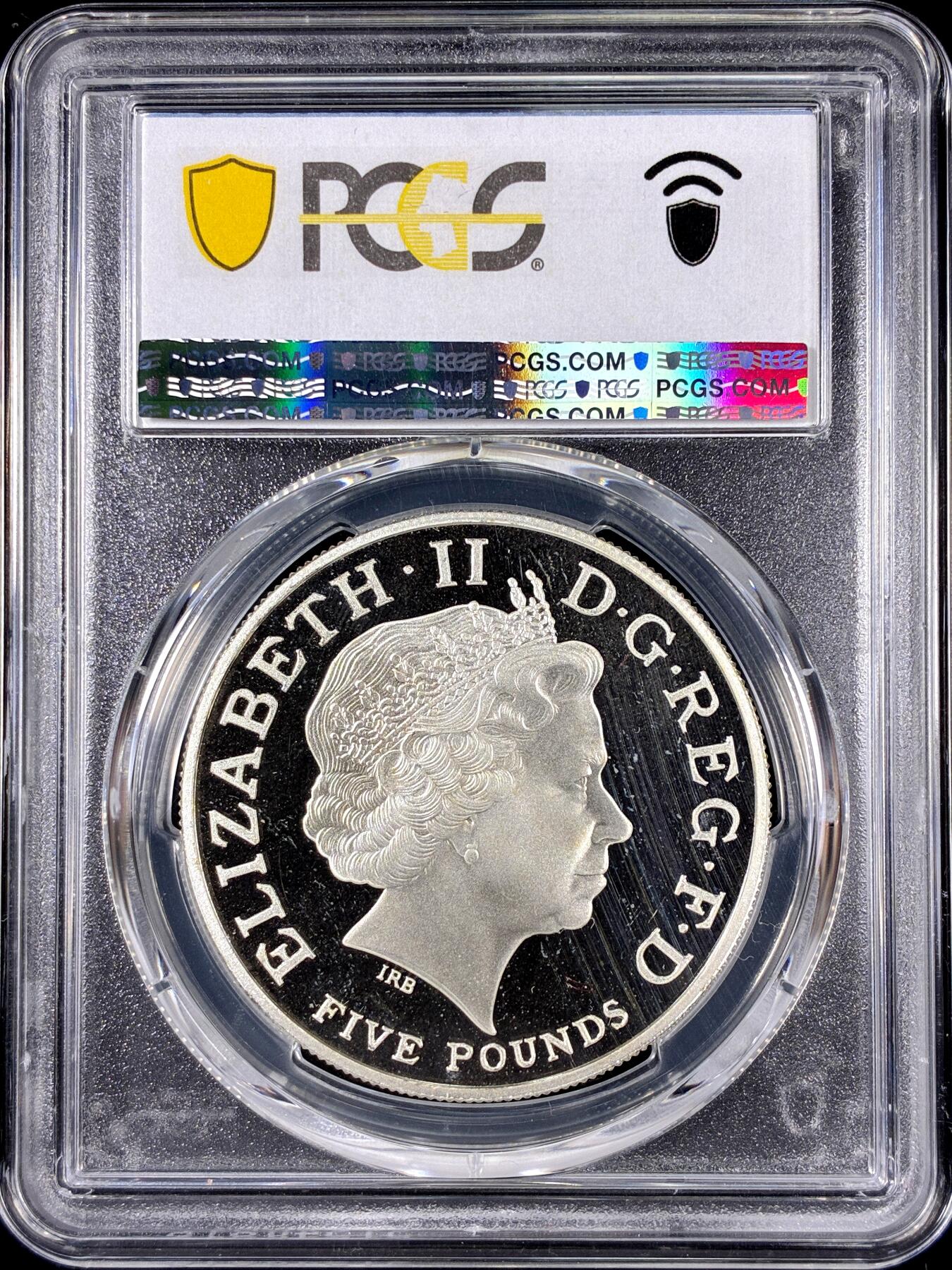 【雨安】【直播拍卖】【第0126期-评级币章】2026-01-24 周六 19:30 [评级现代] Great Britain 英国 5镑 2004年 英法协约 PCGS-PR68DCAM 精制币