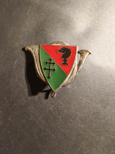 老王徽章第178期 - 法国陆军第18轻骑兵团证章