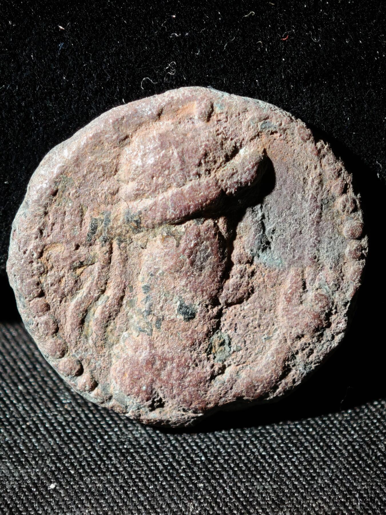 109期新疆红钱粟特钱币丝路钱币专场 贵霜无名王铜币