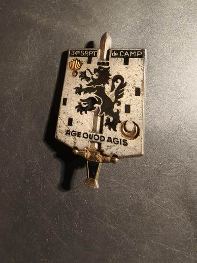 老王徽章第178期 - 法国第34营地连证章