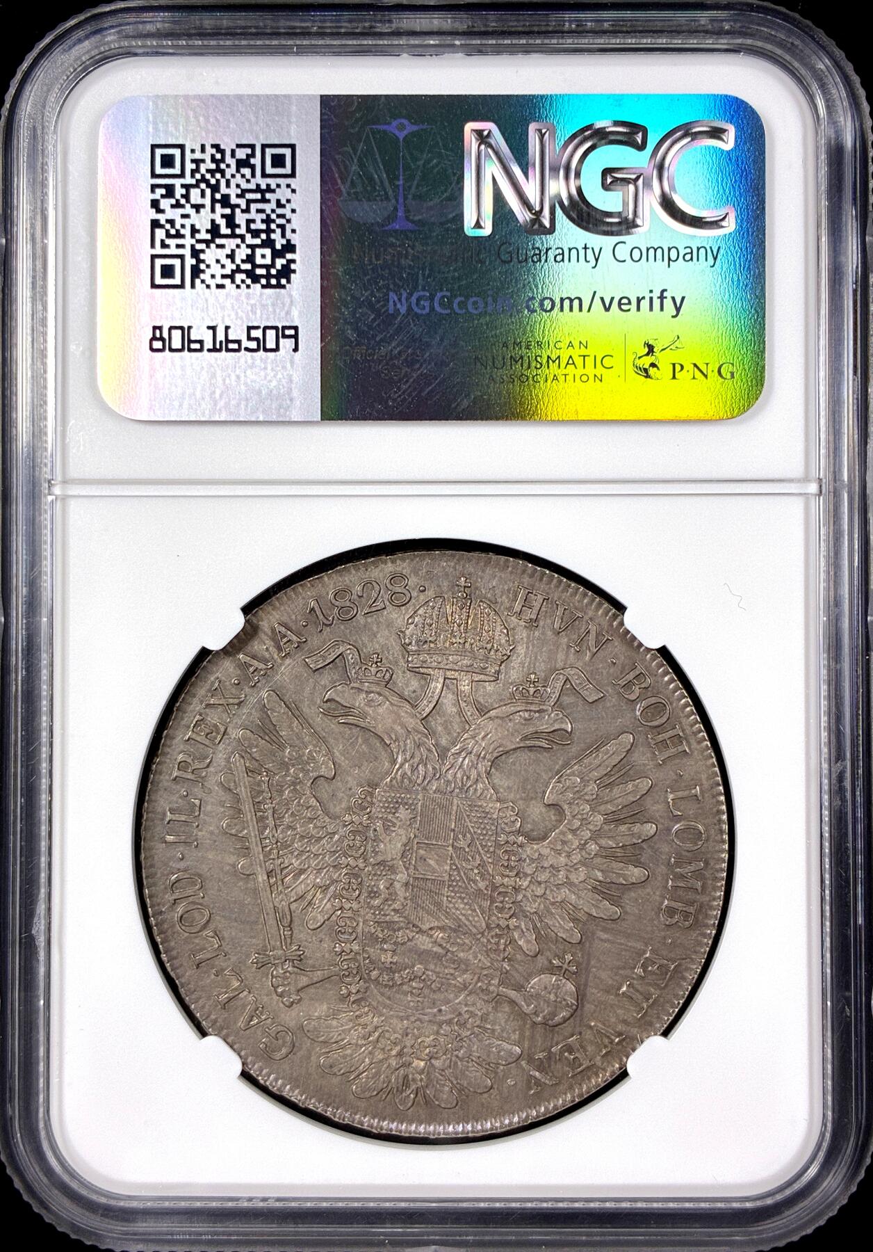 【雨安】【直播拍卖】【第0126期-评级币章】2026-01-24 周六 19:30 [评级欧洲] Austria 奥地利 1泰勒 KM#2163 (1824-1830) 弗朗茨二世 1826年  NGC-MS62