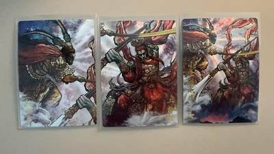 寸草不生拍卖第十八期  周三截拍  - 卡德曼 张建东  孙悟空 二郎神 大战 3张