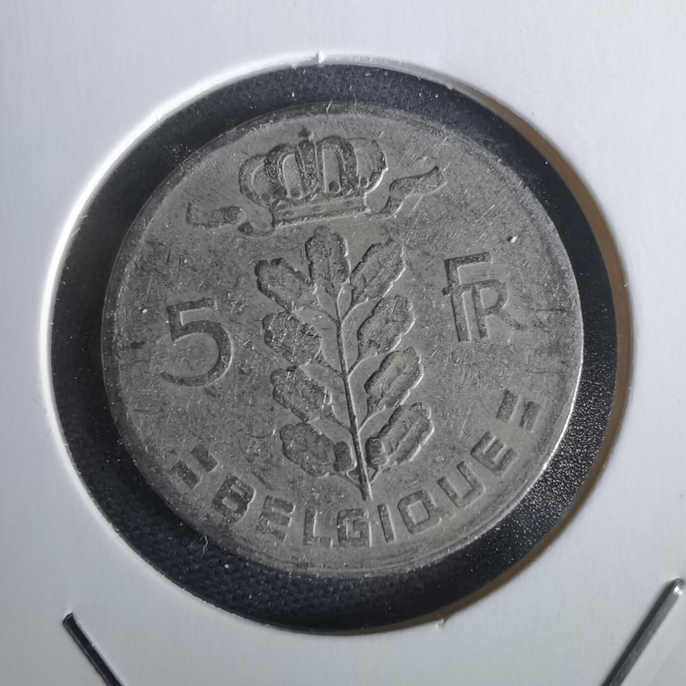 沼泽如烟--第968场 比利时1961年5法郎