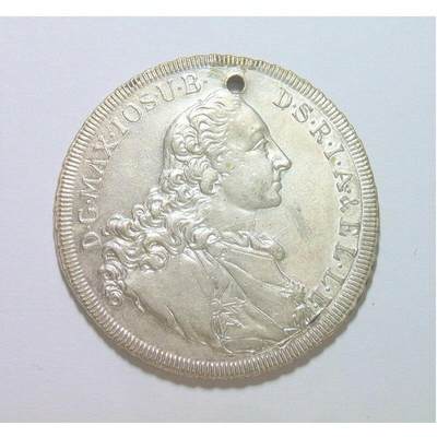 德国巴伐利亚圣母抱婴泰勒型 高浮雕精制大镀银章 40MM - 德国巴伐利亚圣母抱婴泰勒型 高浮雕精制大镀银章 40MM