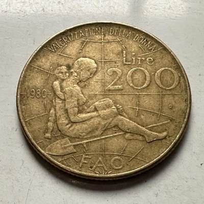 🌹外币初藏🌹🐯2026年第10场  每周二四六晚8️⃣点 接代拍 - 意大利1980年200里拉纪念币
