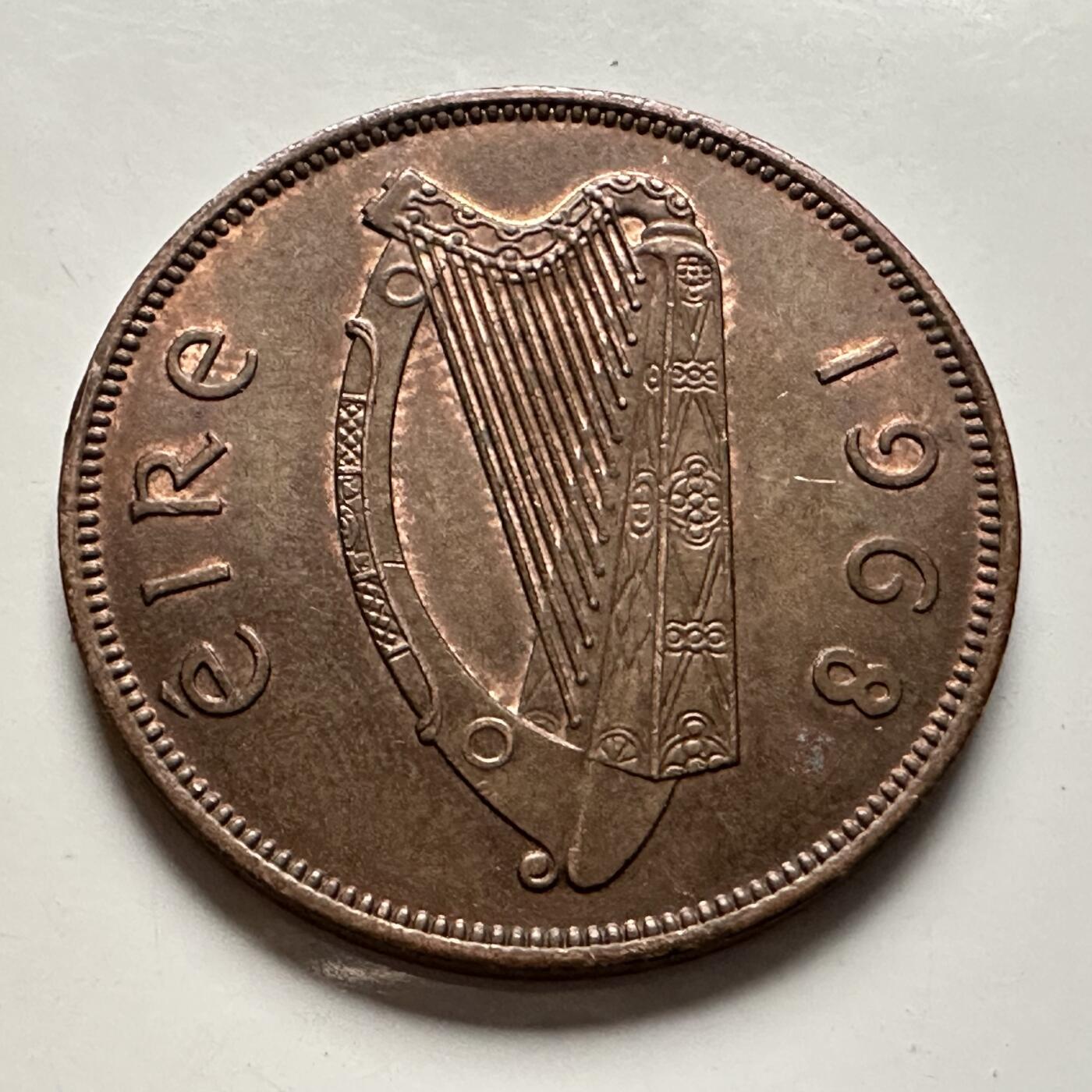 🌹外币初藏🌹🐯2026年第10场  每周二四六晚8️⃣点 接代拍 爱尔兰1968年一便士 