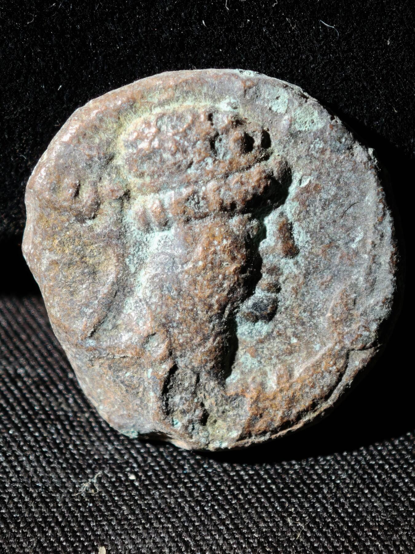 109期新疆红钱粟特钱币丝路钱币专场 贵霜无名王铜币