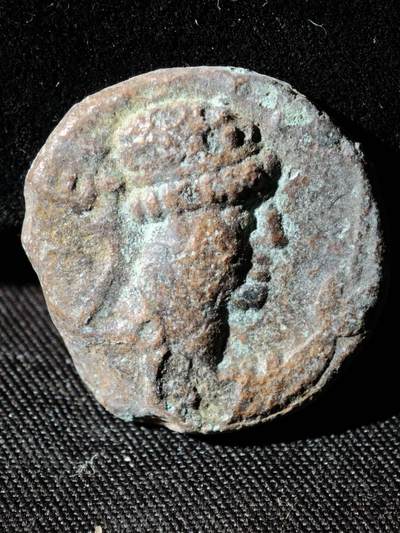 109期新疆红钱粟特钱币丝路钱币专场 - 贵霜无名王铜币