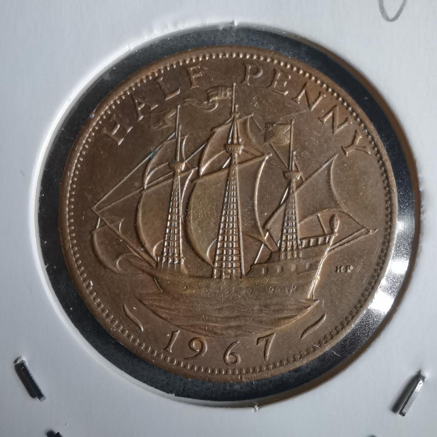 沼泽如烟--第968场 英国1967年半便士