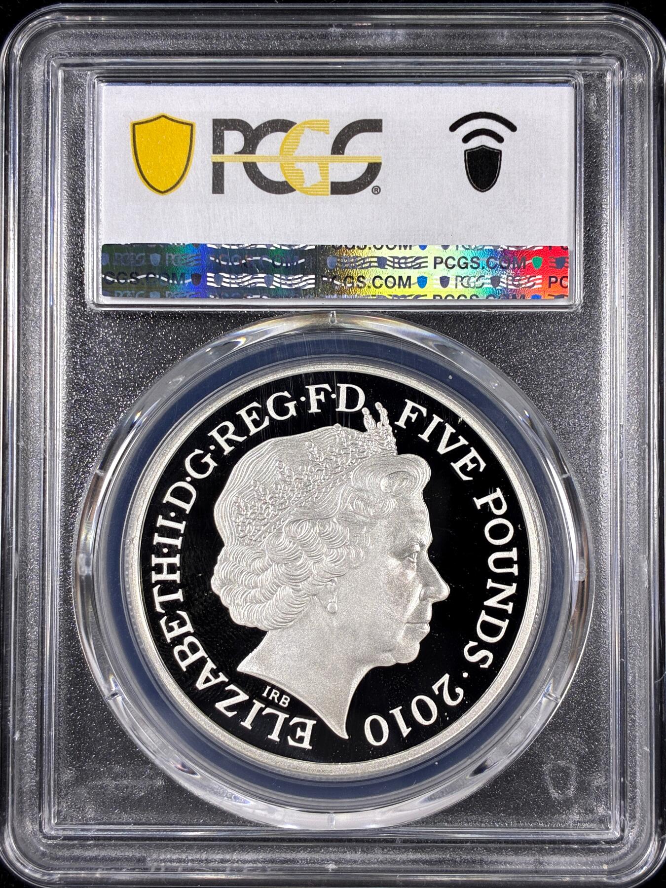 【雨安】【直播拍卖】【第0126期-评级币章】2026-01-24 周六 19:30 [评级现代] Great Britain 英国 5镑 2010年 伦敦奥运会-白色兔子 PCGS-PR69DCAM 精制币