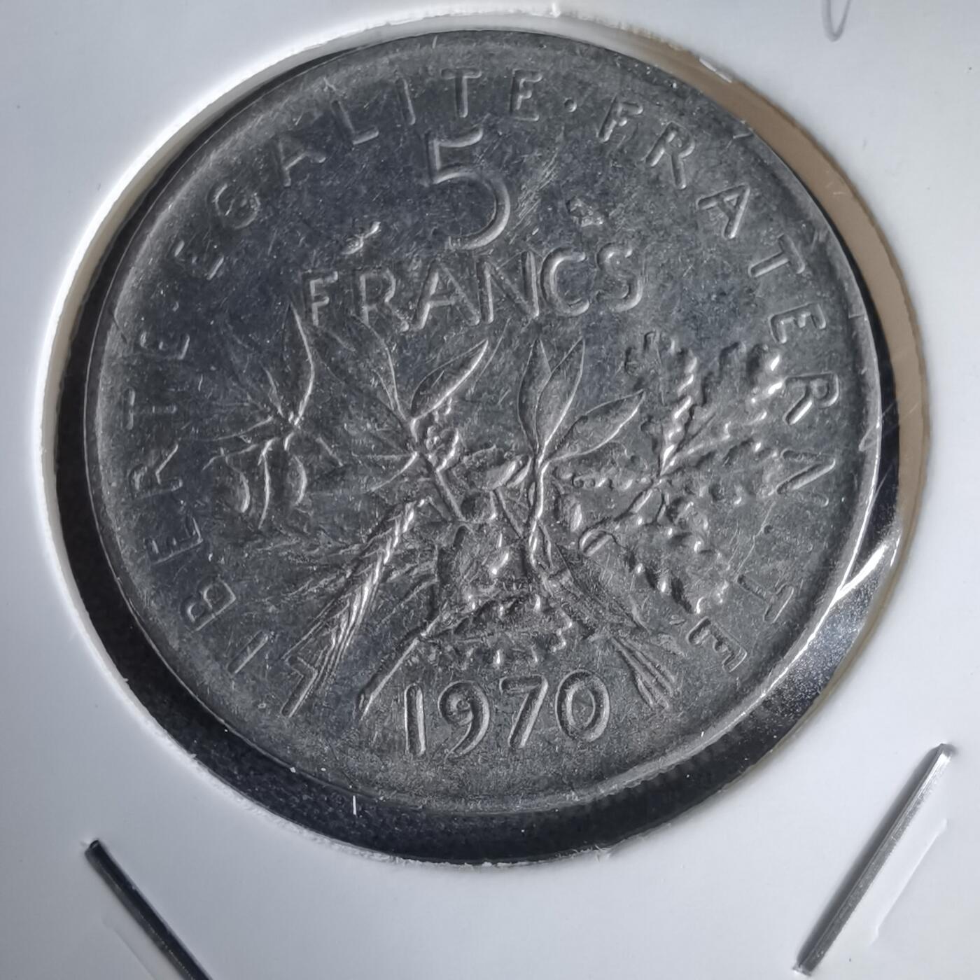 沼泽如烟--第969场 法国1970年5法郎