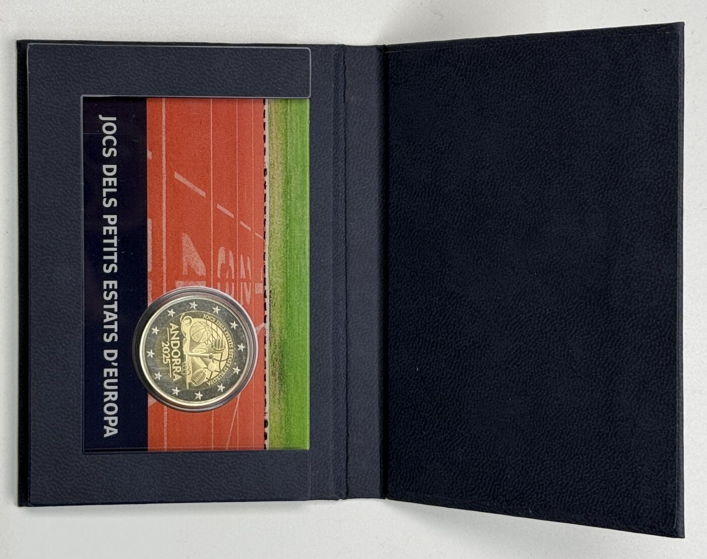 S&S Numismatic世界钱币-拍卖 第119期  安道尔2025年 欧洲小国运动会 2欧元双色精制纪念币官卡卡币