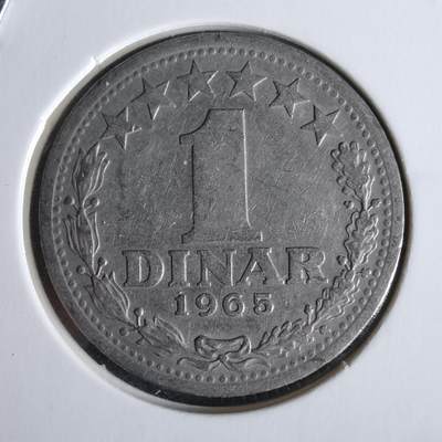 沼泽如烟--第968场 - 南斯拉夫1965年1第纳尔