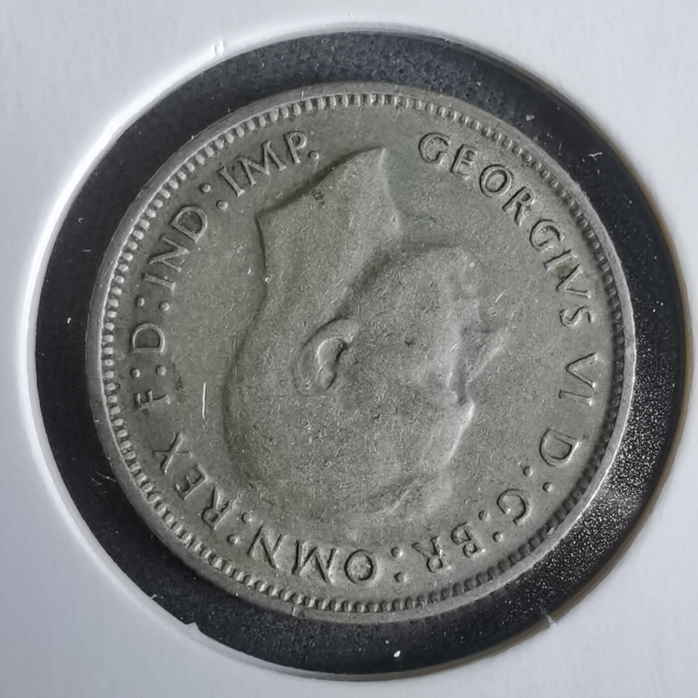 沼泽如烟--第968场 澳大利亚1948年6便士银币