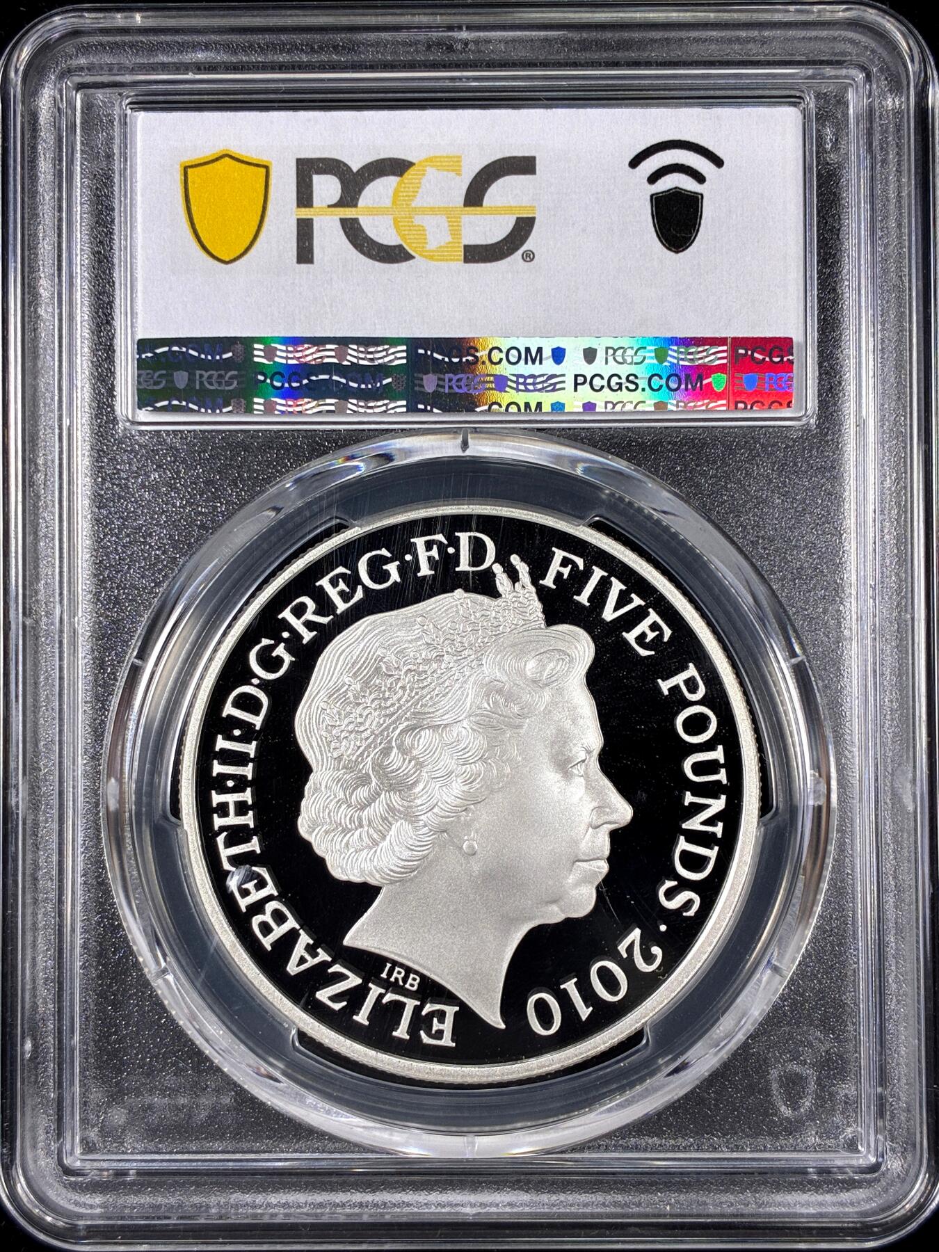 【雨安】【直播拍卖】【第0126期-评级币章】2026-01-24 周六 19:30 [评级现代] Great Britain 英国 5镑 2010年 伦敦奥运会-泰晤士河 PCGS-PR69DCAM 精制币