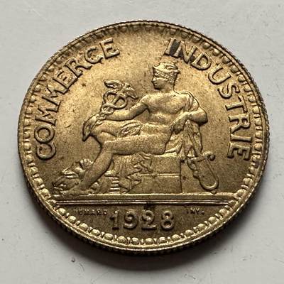 🌹外币初藏🌹🐯2026年第10场  每周二四六晚8️⃣点 接代拍 - 法国1928年50分 带光品相 