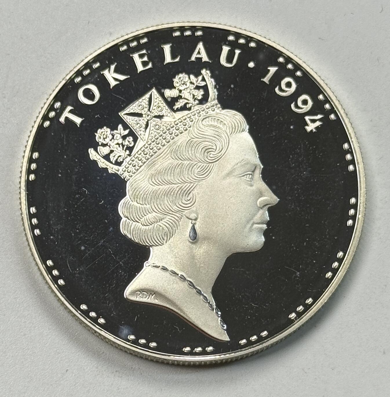 S&S Numismatic世界钱币-拍卖 第119期  托克劳1994年 亚特兰大奥运会 5塔拉精制纪念银币 31.47克925银