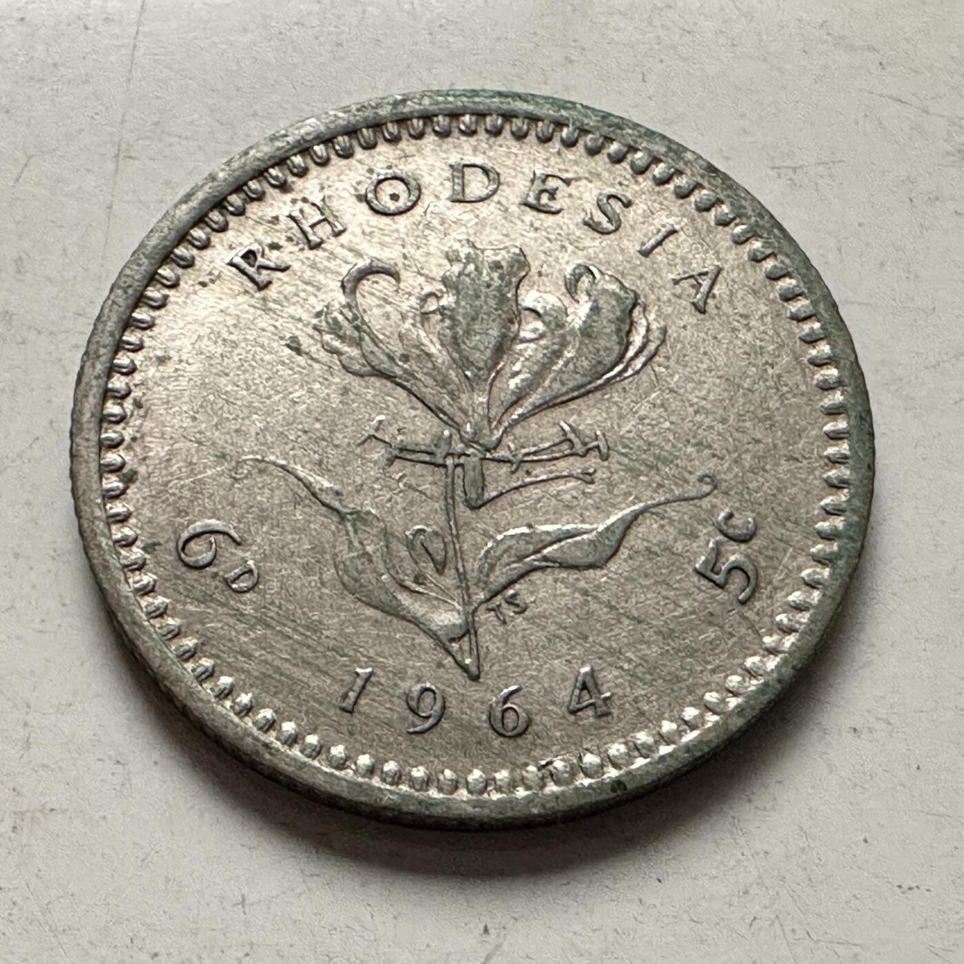 🌹外币初藏🌹🐯2026年第10场  每周二四六晚8️⃣点 接代拍 罗得西亚1964年五分