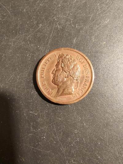 老王徽章第178期 - 法国奥尔良王朝路易·菲利普国王戎装大铜章    光边原铸    直径26mm    重量8.8g