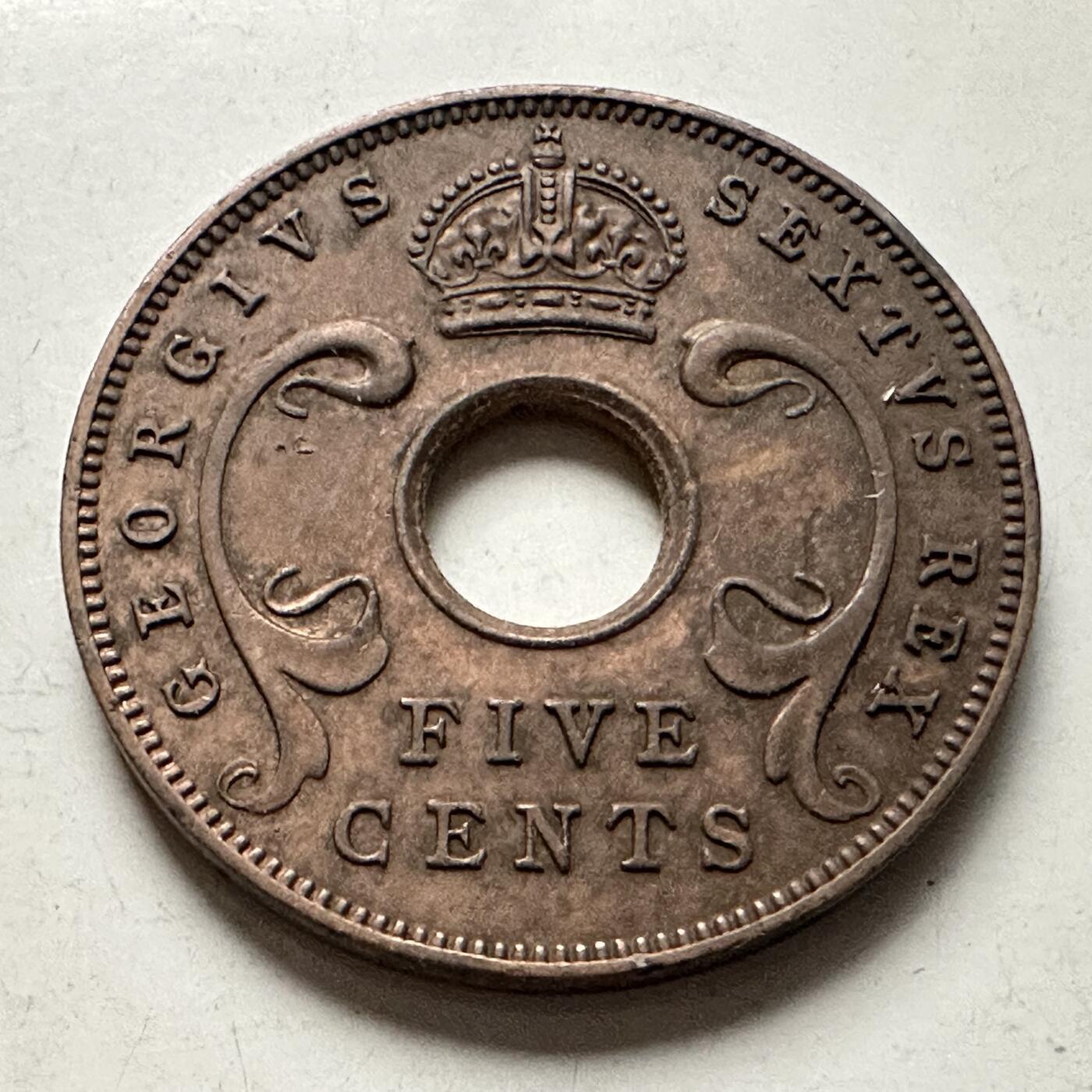 🌹外币初藏🌹🐯2026年第10场  每周二四六晚8️⃣点 接代拍 英属东非1949年5分