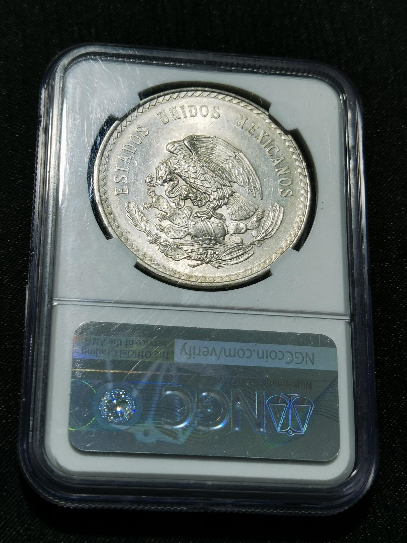 天下钱庄专场欢迎参拍 NGC MS62墨西哥印第安人酋长银币