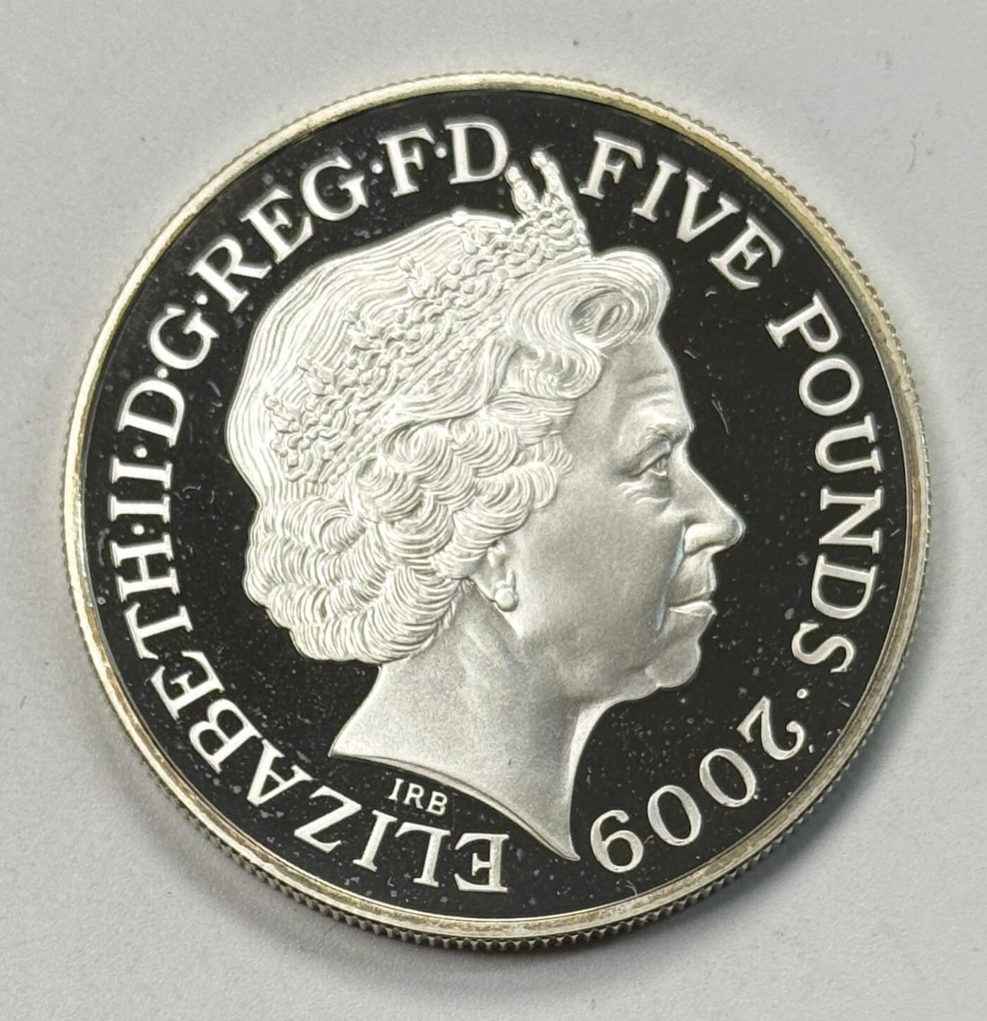 S&S Numismatic世界钱币-拍卖 第119期  英国2009年 伦敦奥运会-“飞行苏格兰人号”火车 5银币精制纪念银币 18.28克925银