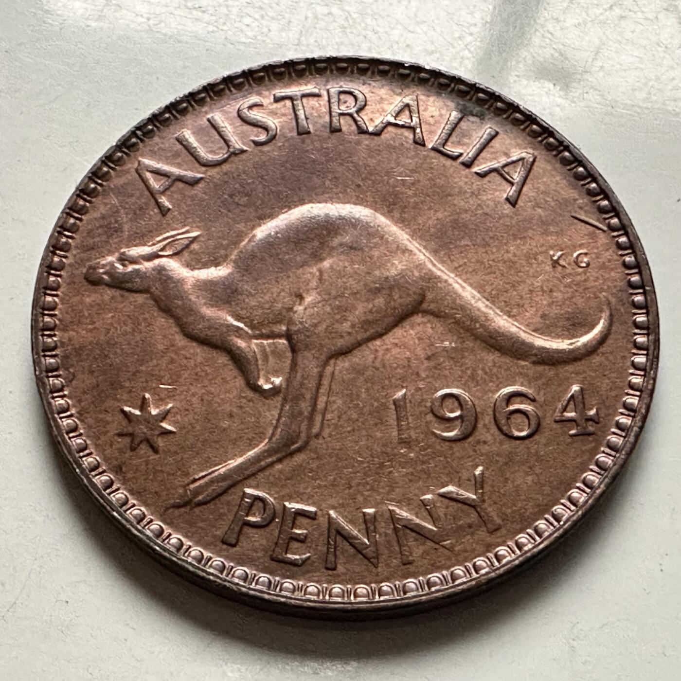 🌹外币初藏🌹🐯2026年第10场  每周二四六晚8️⃣点 接代拍 澳大利亚1964年一便士