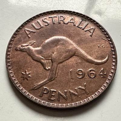 🌹外币初藏🌹🐯2026年第10场  每周二四六晚8️⃣点 接代拍 - 澳大利亚1964年一便士