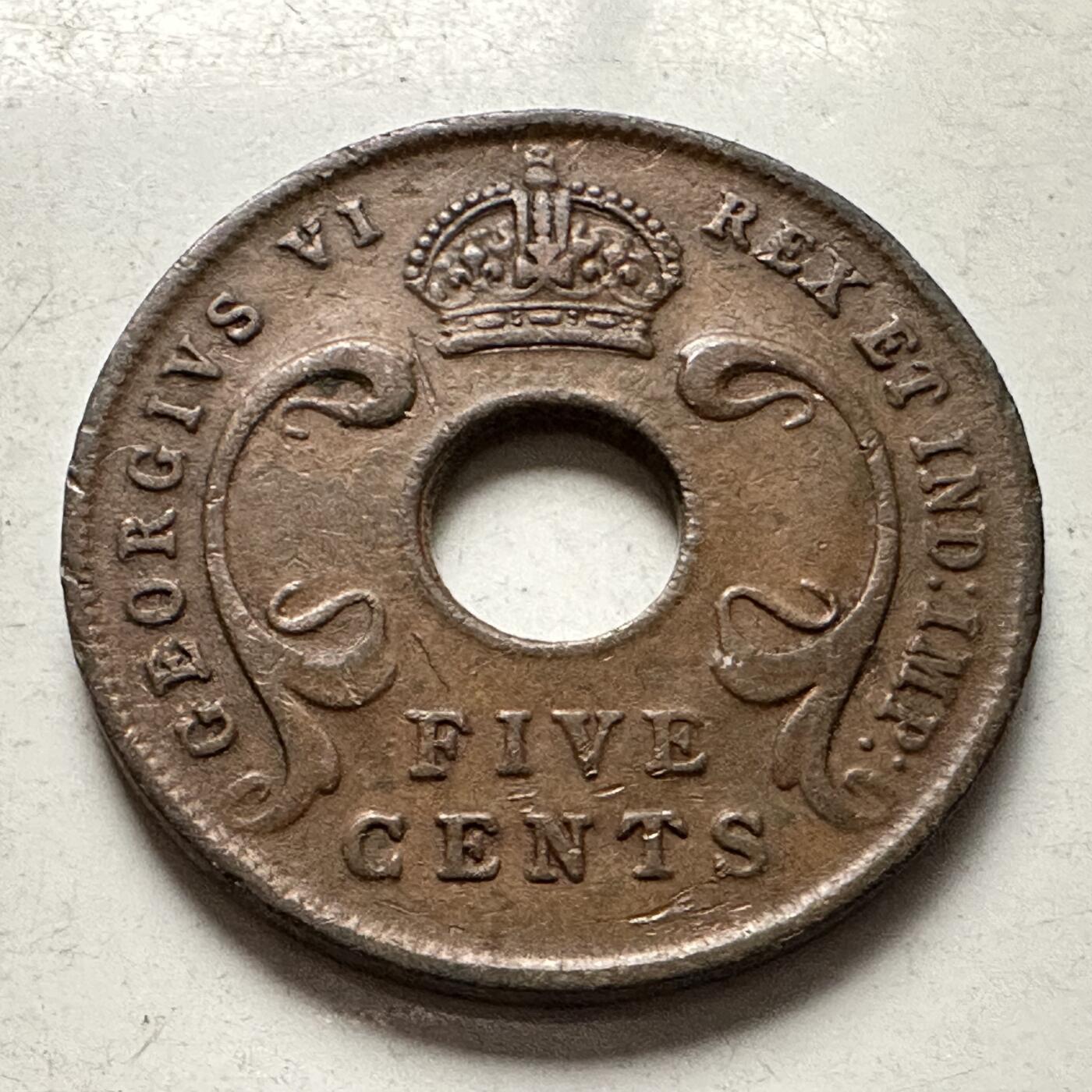 🌹外币初藏🌹🐯2026年第10场  每周二四六晚8️⃣点 接代拍 英属东非1942年5分