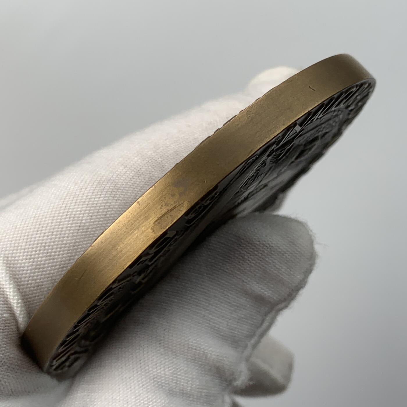 掌中浮雕-藏着的欧洲第050场 1971年葡萄牙马尔盖拉造船厂大铜章，80mm，259g