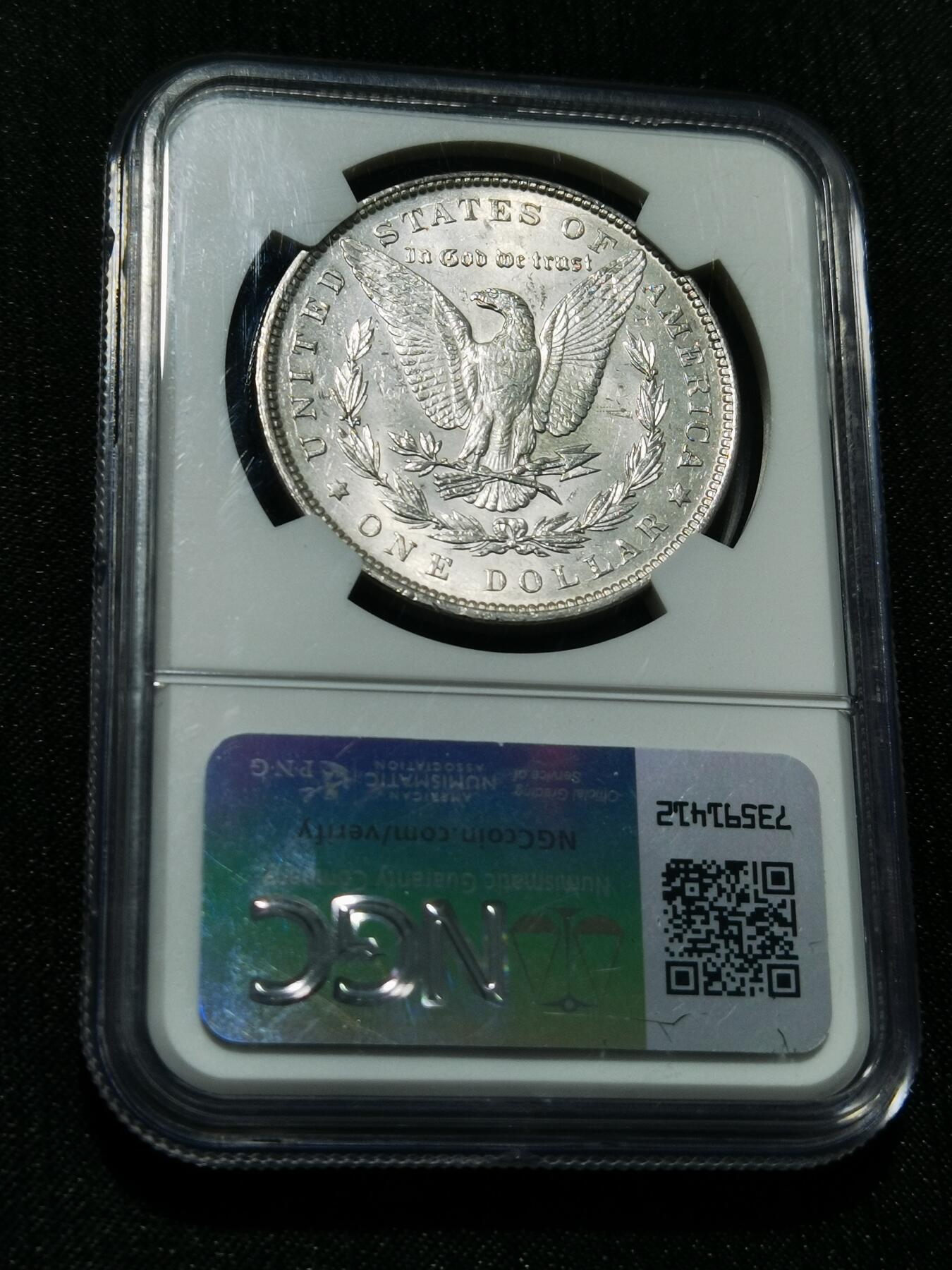 天下钱庄专场欢迎参拍 NGC MS61 1896美国摩根一美元银币