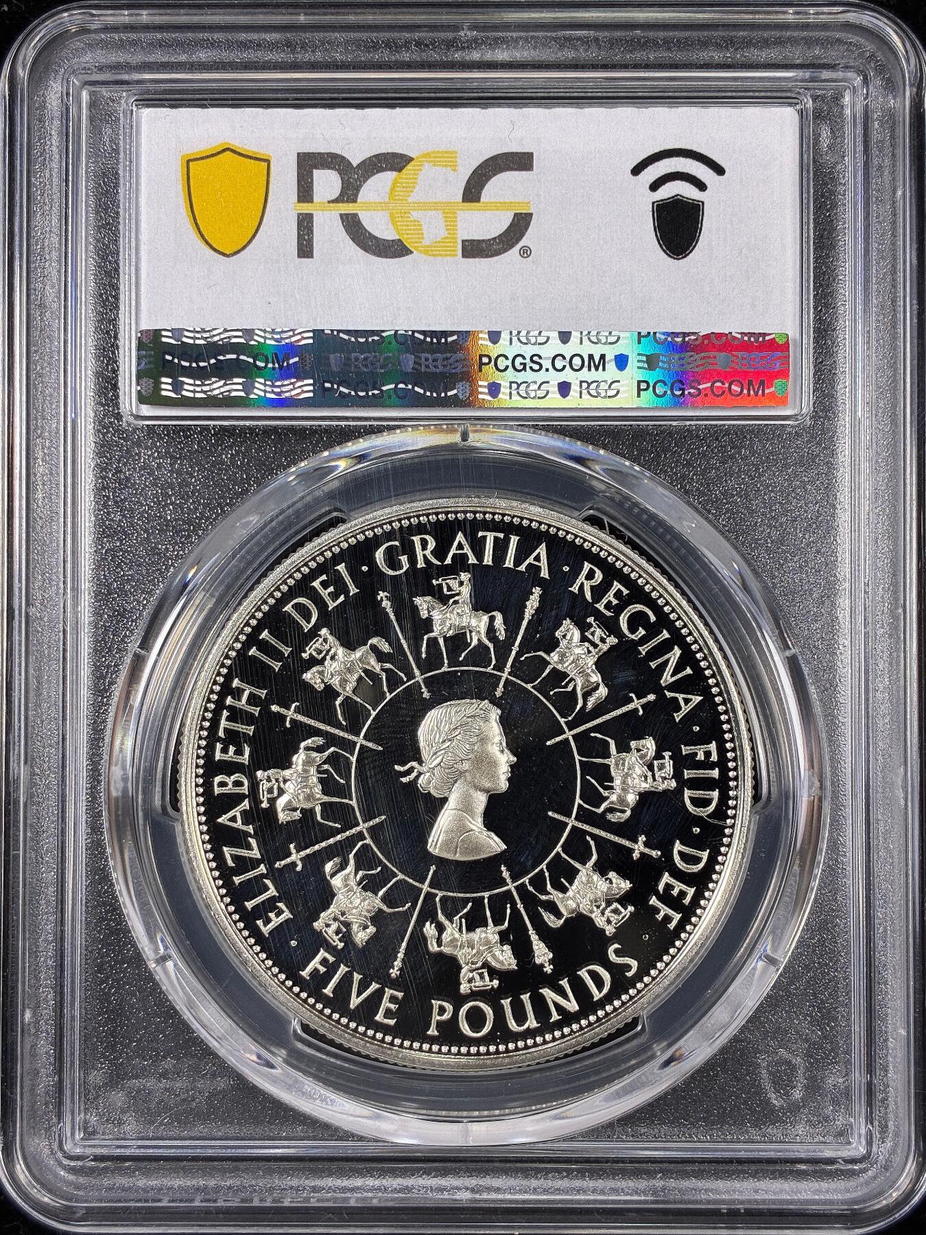 【雨安】【直播拍卖】【第0126期-评级币章】2026-01-24 周六 19:30 [评级现代] Great Britain 英国 5镑 1993年 登基40周年 PCGS-PR68DCAM 精制币