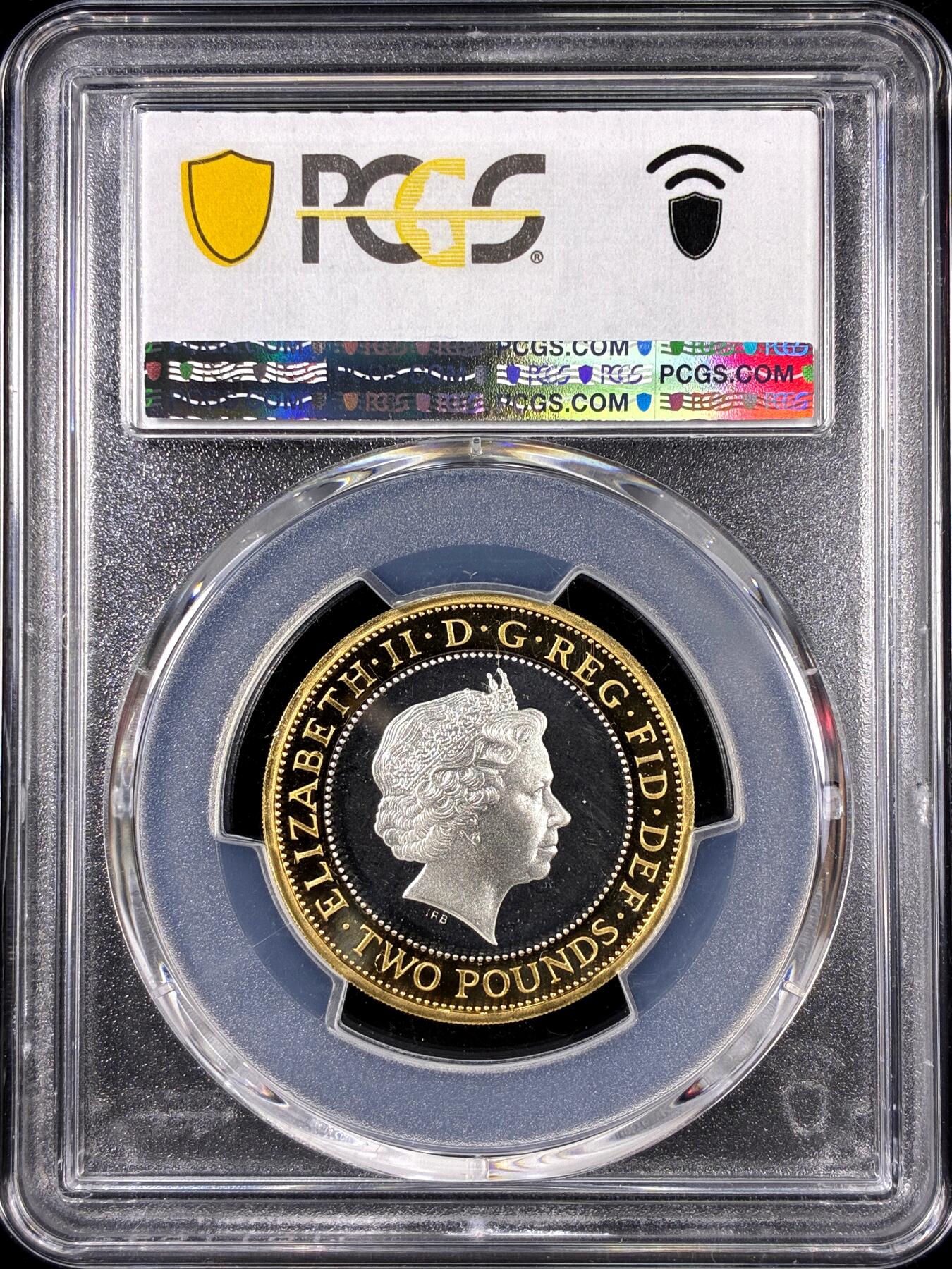 【雨安】【直播拍卖】【第0126期-评级币章】2026-01-24 周六 19:30 [评级现代] Great Britain 英国 2镑 2011年 英王詹姆斯译本圣经 [12.00克,  0.925银] PCGS-PR67DCAM 精制币