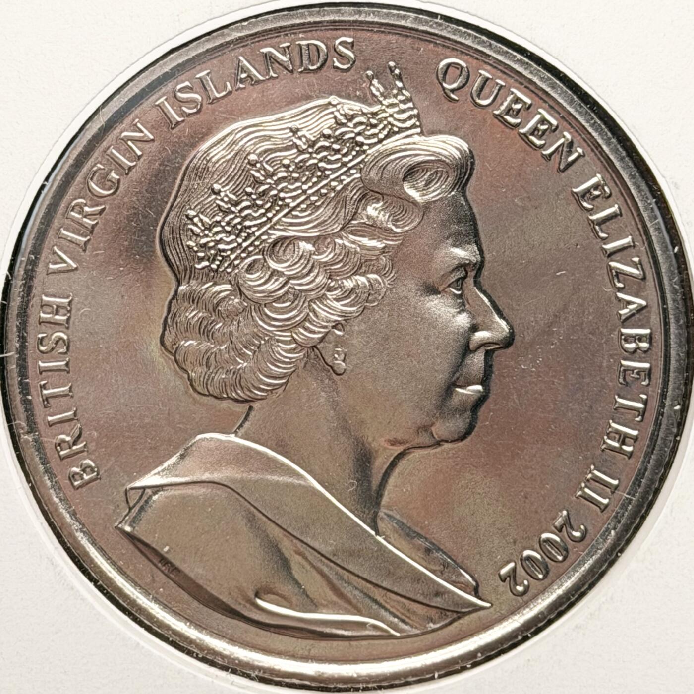 ＜星葵钱币社＞散币克朗场第68期·1月23日发货 〈邮币封〉维尔京群岛2002年泰迪熊诞生100周年1元克朗型纪念币