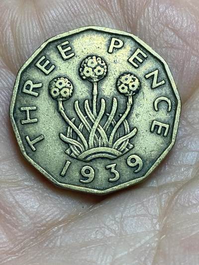 2026年第十二场(总第一百八十一场）外国好品散币场(免佣金) - 英国🇬🇧1939年3便士(乔治六世第一版)