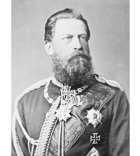 德国普鲁士1888年 腓特烈三世高浮雕精制大镀银章 40MM