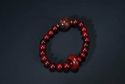 上海都达杂项专场四（全场包邮） - 印度小叶紫檀0.9跑环圆珠手串 附鉴定证书86-272