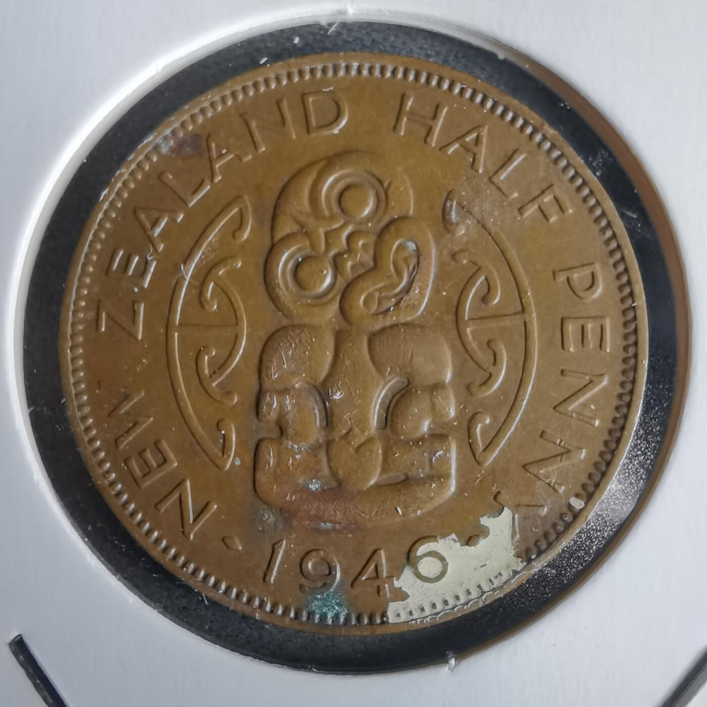 沼泽如烟--第968场 新西兰1946年半便士