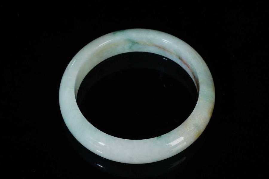 上海都达杂项专场五（全场包邮） 天然翡翠（A货）手镯 附鉴定证书87-43