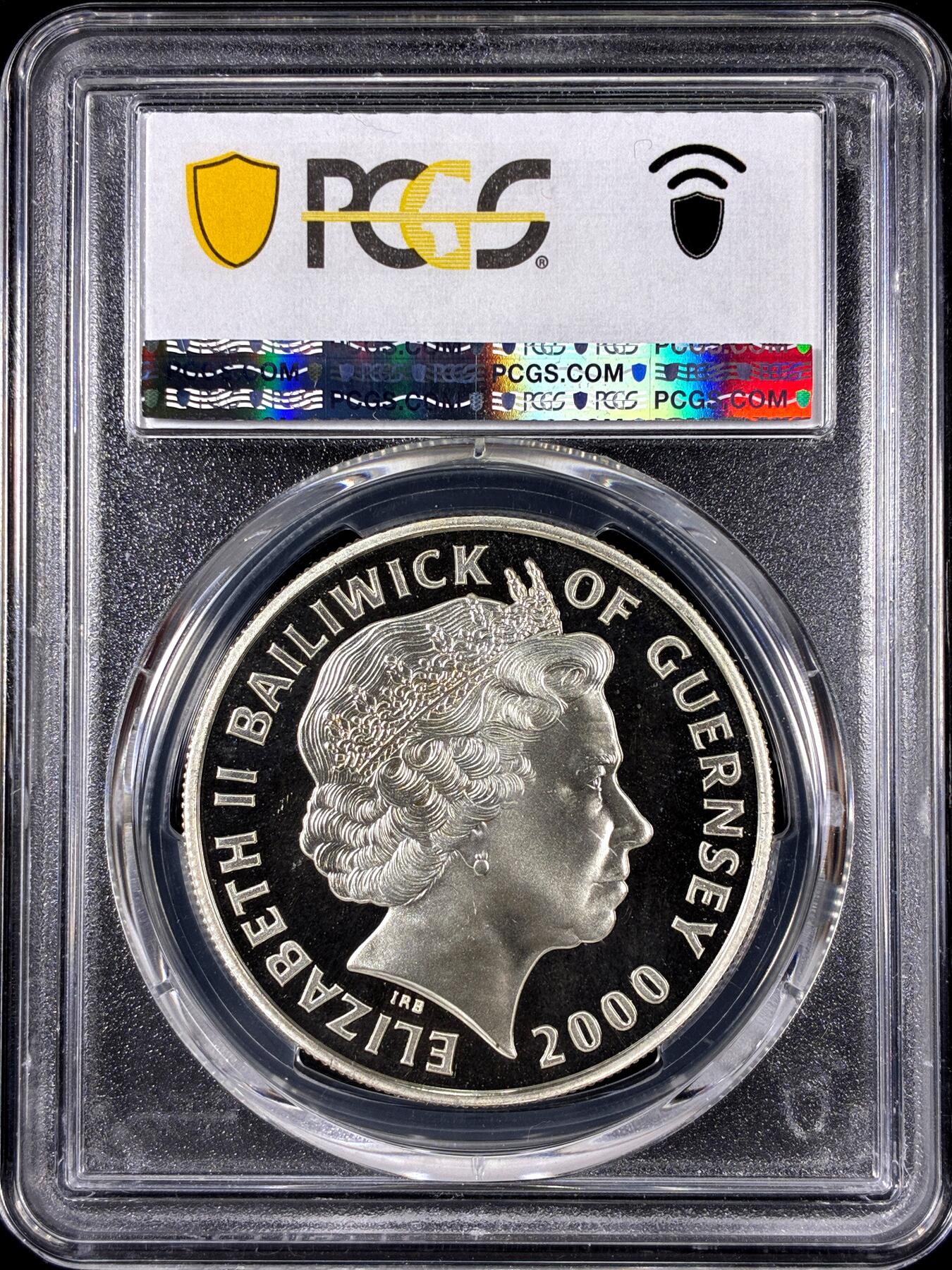 【雨安】【直播拍卖】【第0126期-评级币章】2026-01-24 周六 19:30 [评级现代] Great Britain 英国 5镑 2000年 20世纪的君主 PCGS-PR68DCAM 精制币