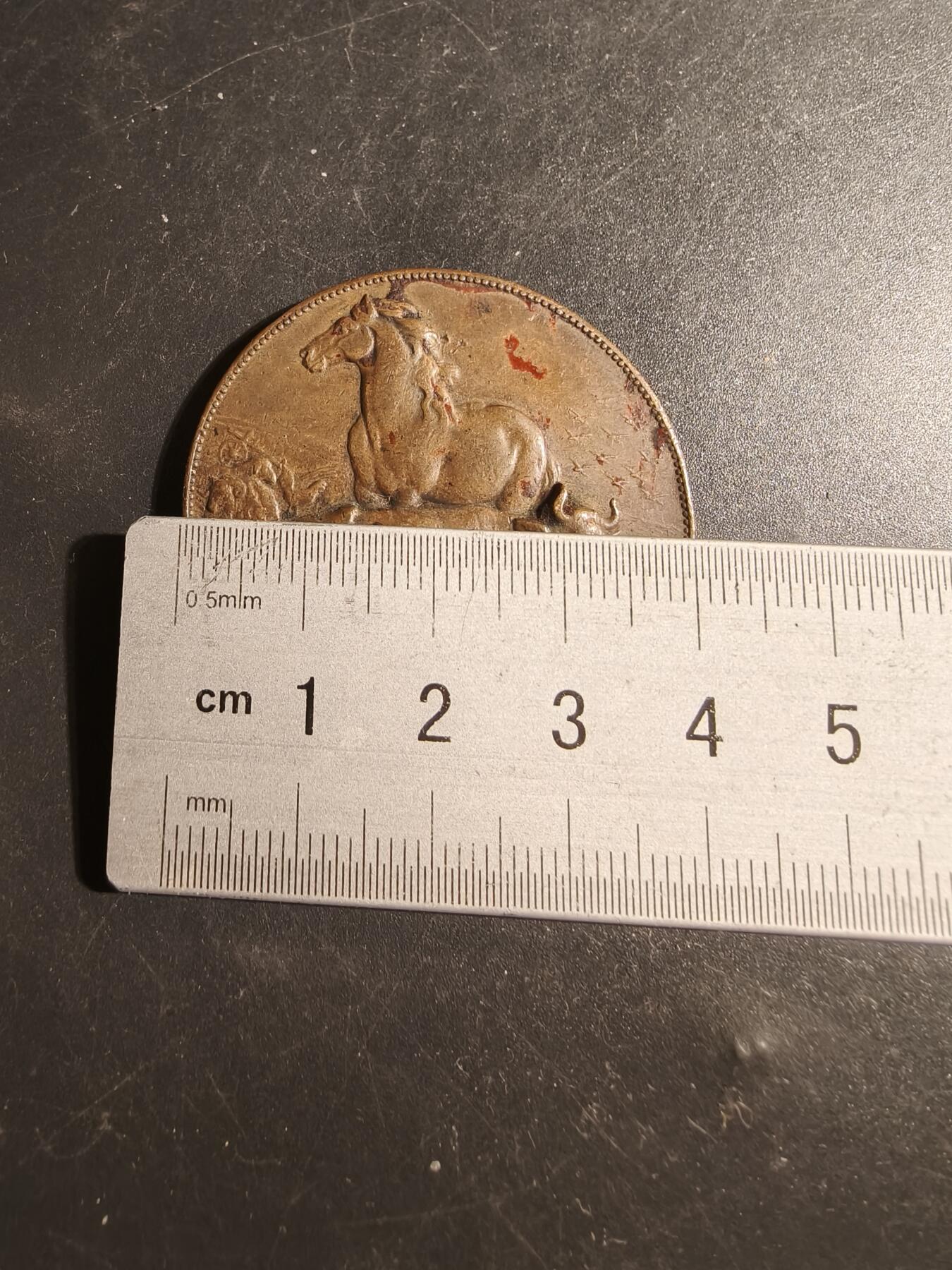 老王徽章第178期 法国索姆省农业协会大铜章    直径40mm    重量35g    大师阿尔菲杜布瓦作品