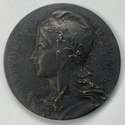 掌中浮雕-藏着的欧洲第050场 - 法国安德尔-卢瓦尔省希农地区的农业展览会银章，36mm，18.86g