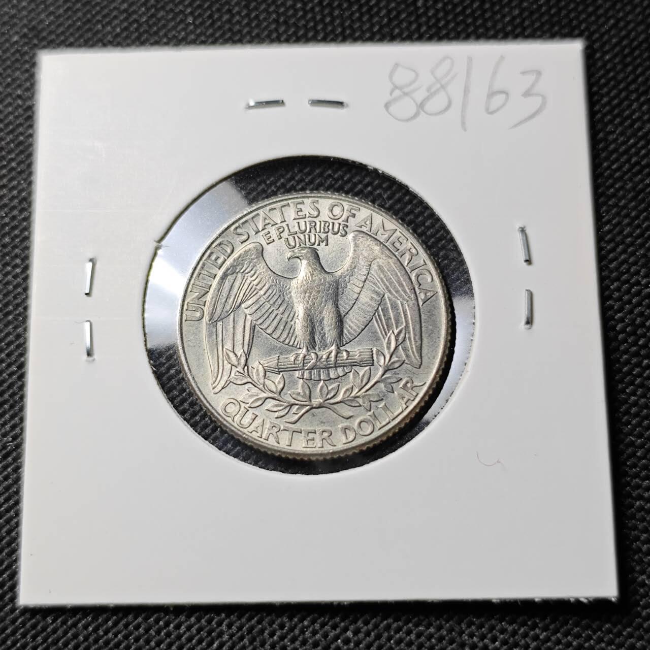 KK钱币收藏小铺  第388期  2月预留时间 周末发货  1987美国25分 好品