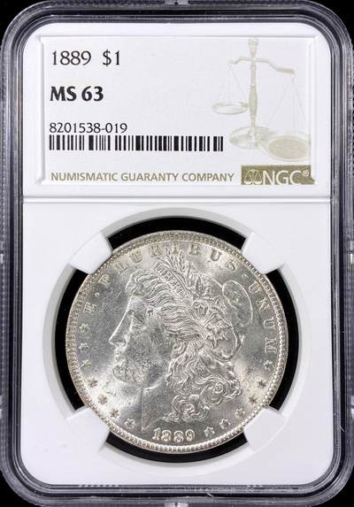 【雨安】【直播拍卖】【第0126期-评级币章】2026-01-24 周六 19:30 - [评级美洲] USA 美国 1美元 (1878-1921) 摩根 1889年  NGC-MS63 光度极佳